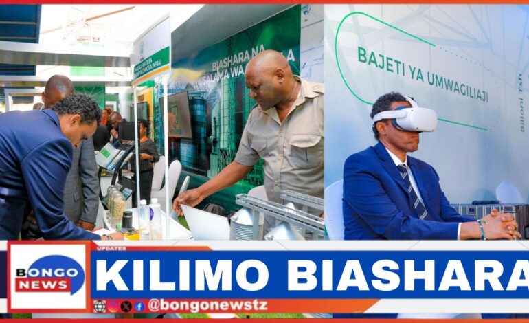  BASHE AKIWA KWENYE MAONESHO YA TEKNOLOJIA ZA KILIMO BAADA YA KUWASILISHA BAJETI BUNGENI