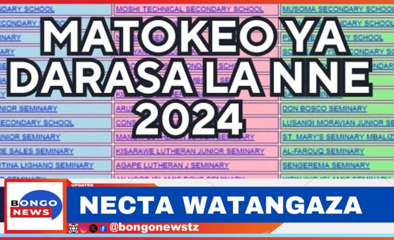  MATOKEO KIDATO CHA PILI, DARASA LA NNE KWA MWAKA 2024 HAYA HAPA